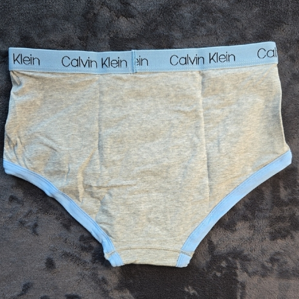 Calvin Klein Gray and Blue Briefs Soft Cotton Blend - Picture 5 of 5